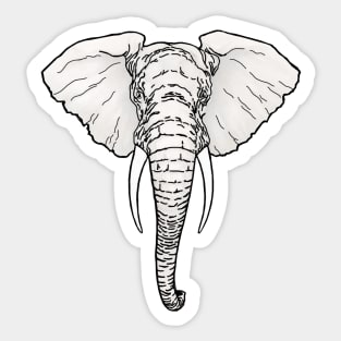 White Elephant Sticker